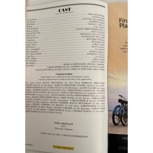 To Kill a Mockingbird Playbill Aronoff Center Cincinnati OH June 2022 Pride Mont - Picture 5 of 14